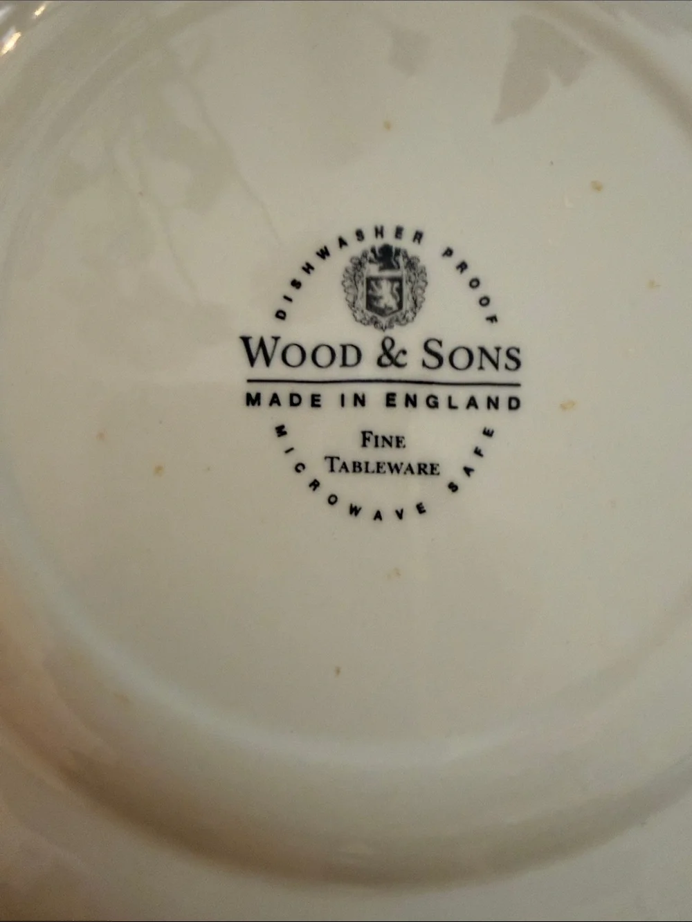 90's Wood & Sons Blue and White English Salad Plates Set of 4